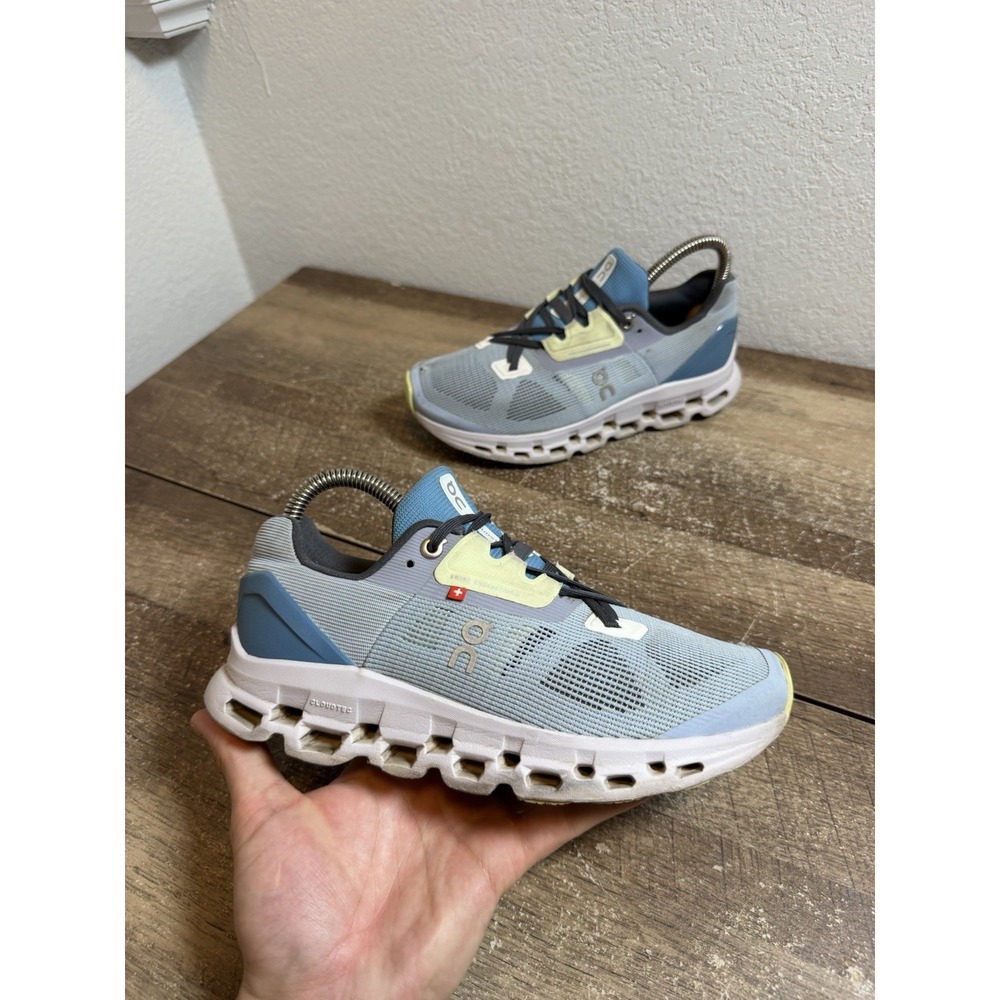 On Cloud Cloudstratus Womens Size 6 Shoes Chambray Lavender Running Sneakers